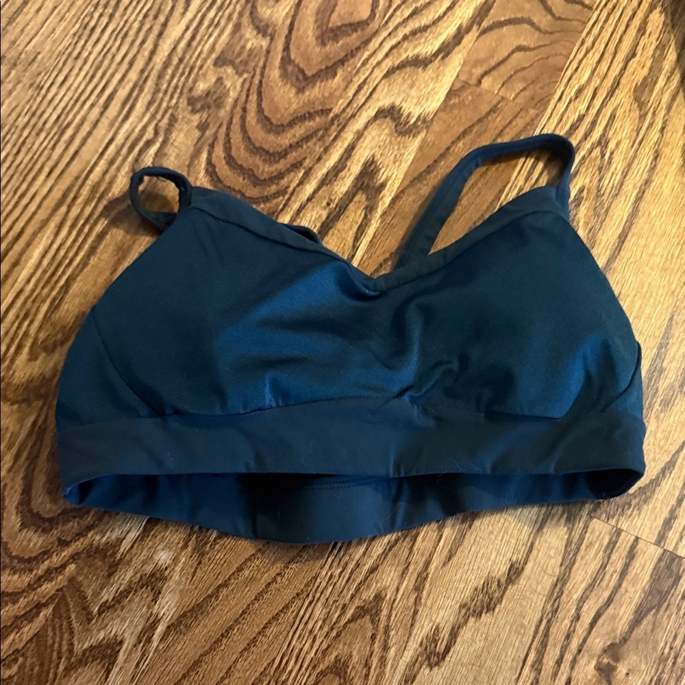 Athleta Deep Green Sports Bra Small